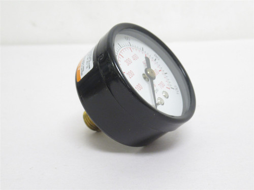Industry-Std 5WZ38; Pressure Gauge; 0-100PSI; 2" Dial; 1/4NPT