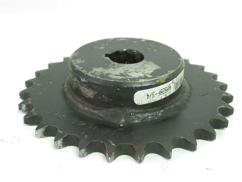 Tsubaki 40B28F-3/4; Sprocket; #40; 28-Teeth; 3/4"ID