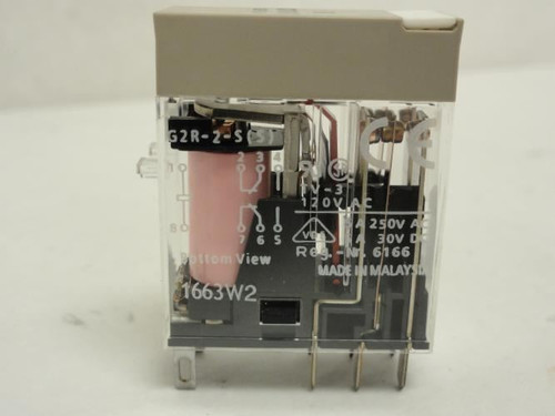 Omron G2R-2-S AC120(S); Relay; 5A; 250VAC; Coil: 120VAC
