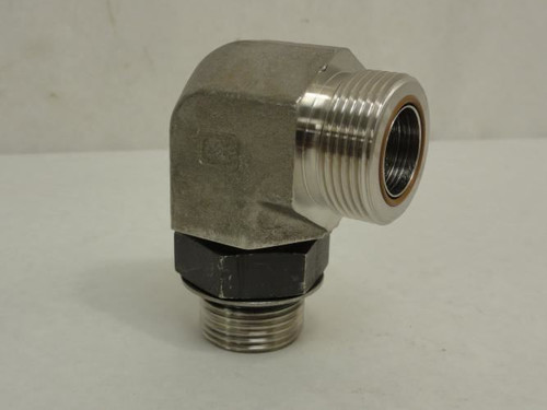 SSP P14-12GE; Elbow 90Deg SS-316; 3/4 OFS x 7/8 BOSS