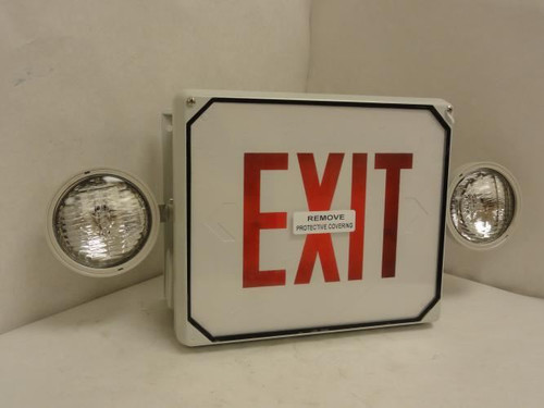 Big Beam 2E4XL1RW-L; Emergency Exit Sign; NEEDS BATTERY
