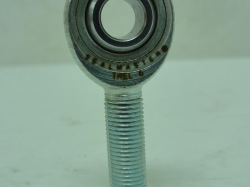 Sealmaster TREL 6; Rod End Bearing; 3/8"ID; 3/8-24 Threads; LH