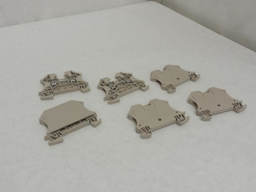 Weidmuller WDU 2.5; Lot-6; Terminal Blocks; 8A; 800VAC; 2.5mm