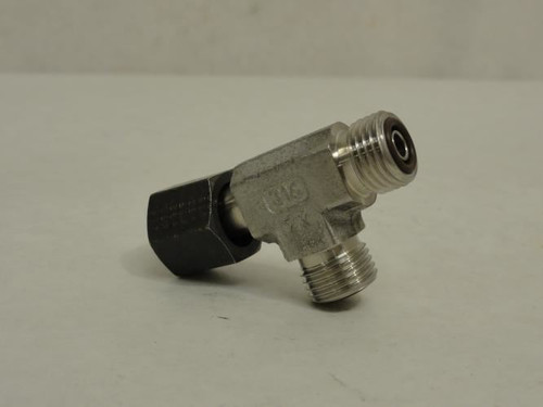 SSP S06SRT; Swivel Nut Run Tee; SS-316; 3/8 OFS; Swivel