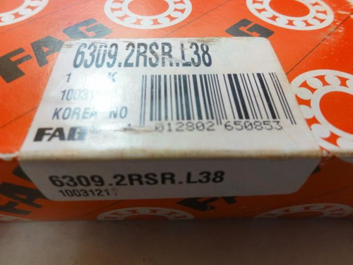FAG 6309.2RSR.L38; Deep Groove Ball Bearing; 45mm ID; 10mm OD