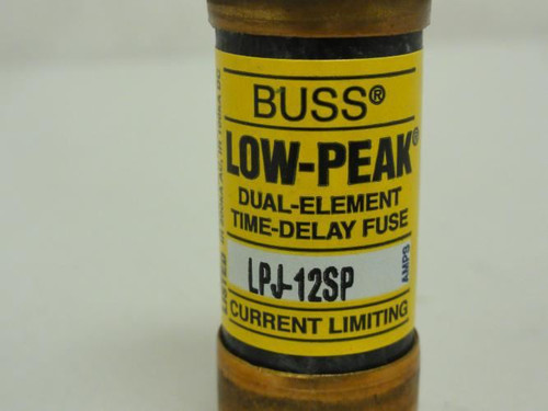 Bussmann LPJ-12SP; Lot-3 Time Delay Fuse; 12A; 600VAC