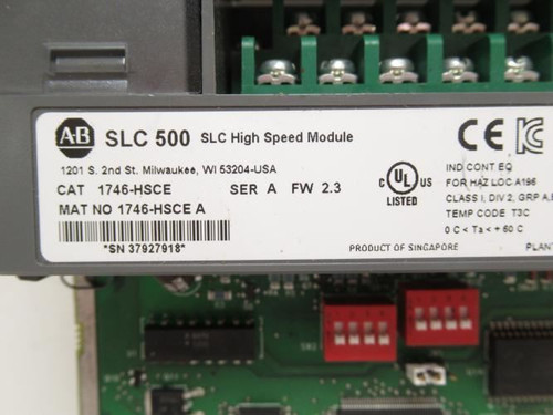 Allen-Bradley 1746-HSCE; High Speed Counter Encoder Module