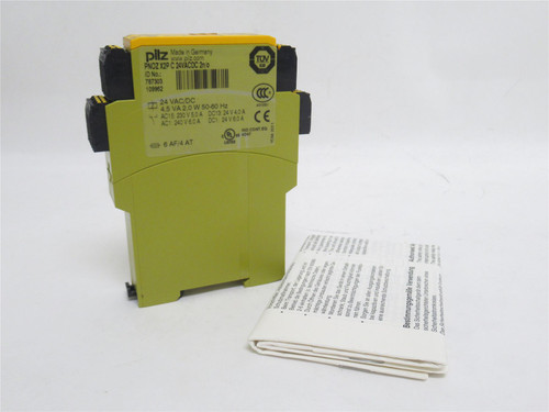 Pilz 787303; Safety Relay; 2-NO; 24VAC/DC; 22.5mm