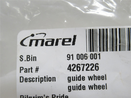 Marel 4267226; Guide Wheel; 1/2"ID x 5/8" Belt Width