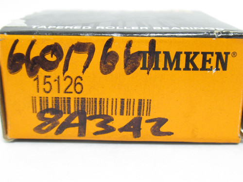 Timken 15126; Tapered Roller Bearing Cone; 1-1/4"ID x 13/16"W