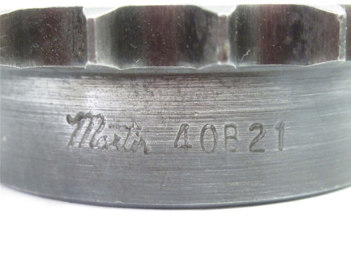 Martin 40B21 5/8; Sprocket #40; 21 Teeth; 5/8" ID; NO KEYWAY