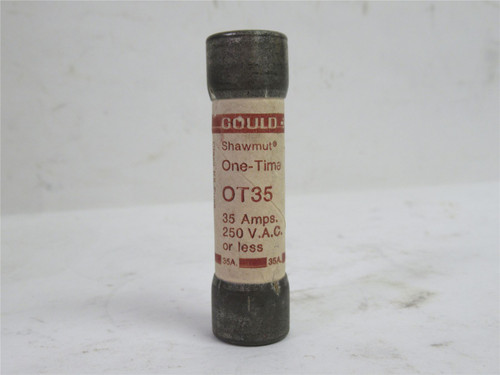 Gould OT35; One-Time Fuse; 35A; 250VAC