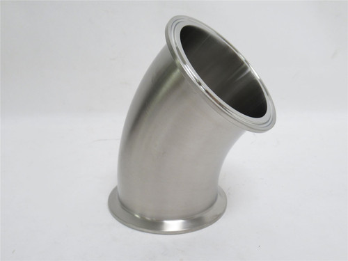 VNE EG2K3.0; Sanitary Elbow; 45Deg; 3" Clamp; SS-304