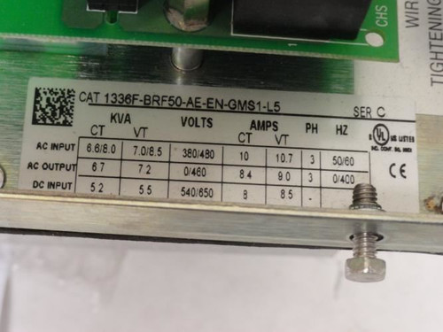 Allen-Bradley 1336F-BRF50-AE-EN-GMS1-L5; AC Drive;1336Plus II