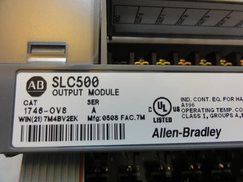 Allen-Bradley 1746-OV8; Output Module; 10-50VDC; 1A; 8 Outputs