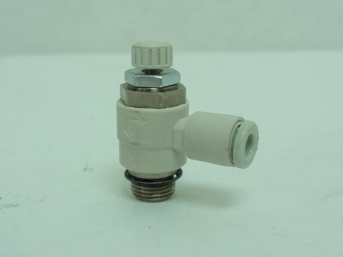 SMC AS2201F-U01-04; Elbow Speed Ctrl Valve 5/32" Tube 1/8 NPT