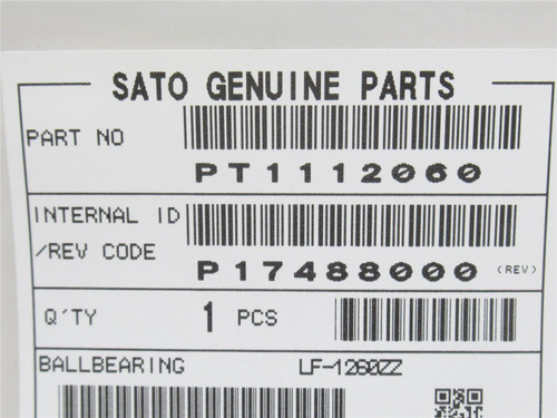 Sato PT1112060; Inner Platen Bearing M8460SE