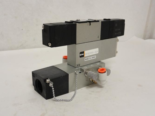 SMC NVFS2400-5F; Pneumatic Valve Assy; 0.15~1.0Mpa; 21-26VDC
