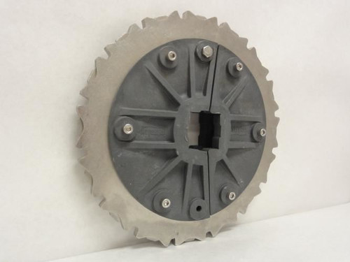 Intralox D8DHE7-1; Split Sprocket; Metal; 1-1/3"ID; Square