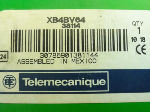 Telemecanique XB4BV64; Red Pilot Light; 250V