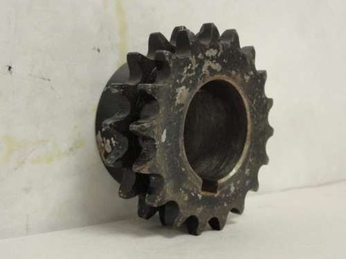 Browning D40B18-1-1/2; Double Sprocket # 40; 18Teeth; 1-1/2"ID