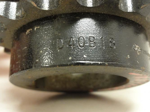 Browning D40B18-1-1/2; Double Sprocket # 40; 18Teeth; 1-1/2"ID