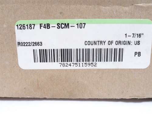 Dodge F4B-SCM-107; Flange Bearing 126187; 1-7/16"ID; 4-Bolt