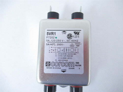 Corcom 5VR1 F7202;  EMI  Filter  120/250V