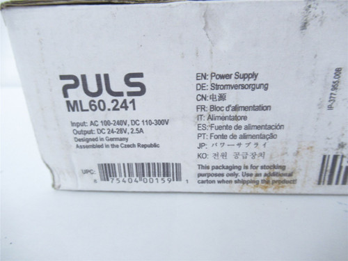 PULS ML60.241; Power Supply 1-Phase 24V 2.5A 60W