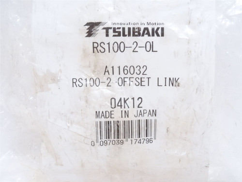 Tsubaki RS100-2-OL; Double Strand Offset Link #100-2