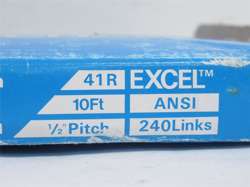Whitney Chain  41R; Precision Roller Chain;10'Ft L; #41
