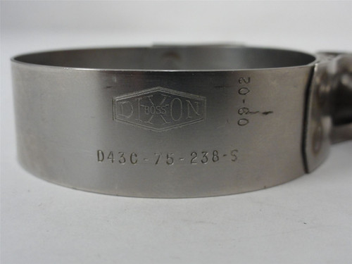 Dixon STBC238; T-Bolt Clamp D43C-75-238-S Hose 0D: 2.50"