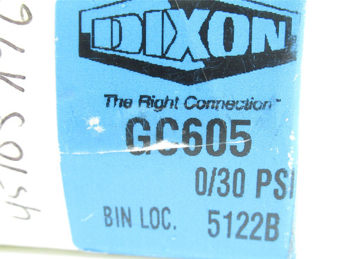 Dixon GC605; Pressure Gauge 0~30psi; 1/4 NPT; 1.5" Dial