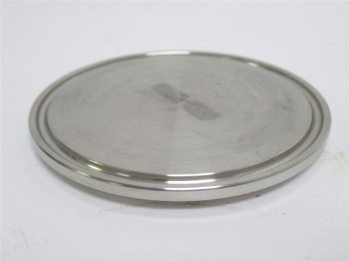 Industry-Std 11P794; Sanitary Solid End Cap; SS-304; 3" Clamp