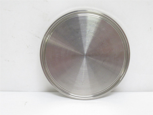 Industry-Std 11P794; Sanitary Solid End Cap; SS-304; 3" Clamp