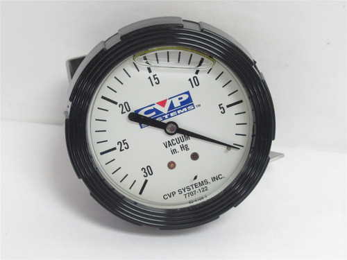CVP Systems 7707-122; Panel Gauge; 0-30 Vacuum in.Hg; 1/4"NPT