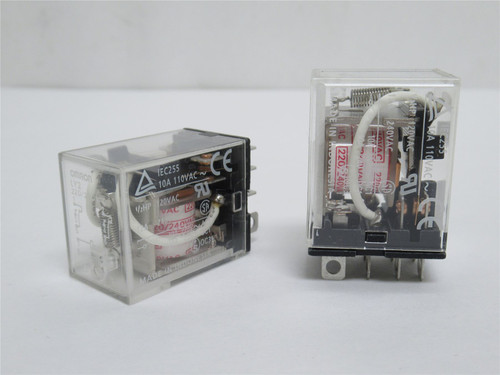 Omron LY2-AC220/240; Lot-2 Relays; 10A; 240VAC; Coil: 24VDC