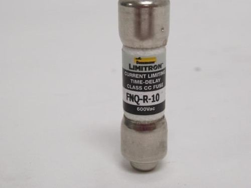 Bussmann FNQ-R-10; Time Delay Fuse; 10A; 600VAC; Class CC