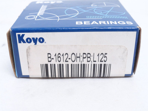 Koyo B-1612-OH; Needle Roller Bearing; 1"ID x 1-1/4" OD