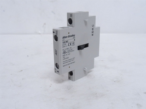Allen-Bradley 100-MCA02; Auxilary Contacts 2-NC 10A 600VAC