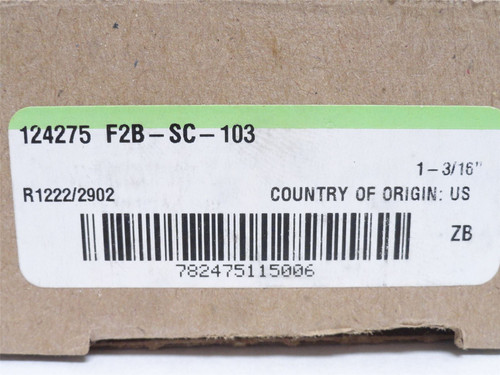 Dodge F2B-SC-103; Flange Bearing 124275; 5/8"ID; 2-Bolt