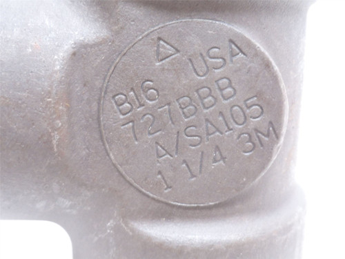 Industry-Std 1MMY3; Pipe Tee; Class: 3000; 1-1/4NPT