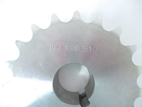 PLI SS60B19; SS Sprocket #60Chain 19T 1.375"ID