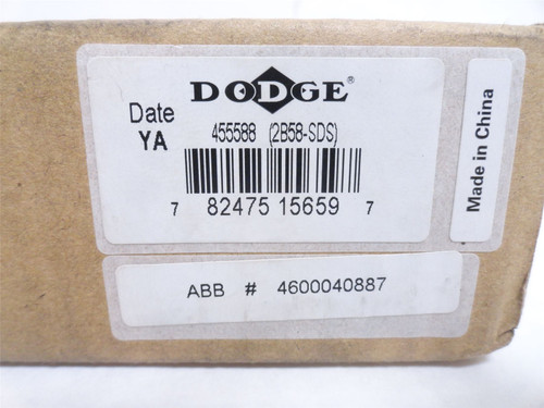 Dodge 2B58-SDS; Bushed V-Belt Pulley 455588; 2-Gr; Belt: A; B