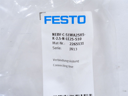 Festo NEBV-C-S1WA25HS- K-2.5-N-LE25-510; Solenoid Cable Assy