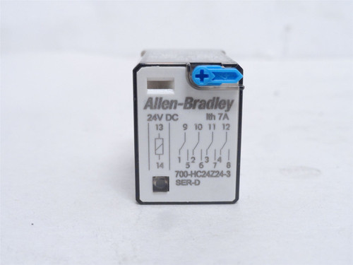 Allen-Bradley 700-HC24Z24-3; Relay 7A 120-240VAC; Coil: 24VDC