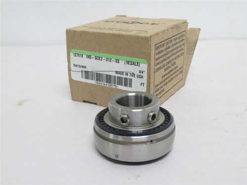 Dodge INS-SCEZ-012-SS; Insert Ball Bearing; SS; 3/4"ID