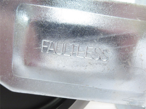 Fautless PRI50120ZN-TPR; Lot-2 Rigid Casters; 5"OD; 4-Bolt