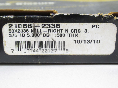 Garlock Klozure 53X2336; Oil Seal; 3-3/8" x 5"OD x 1/2" Wide