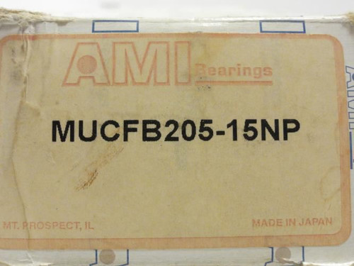 AMI MUCFB205-15NP 15/16; Flange Bearing; 15/16"ID; 3-Bolt